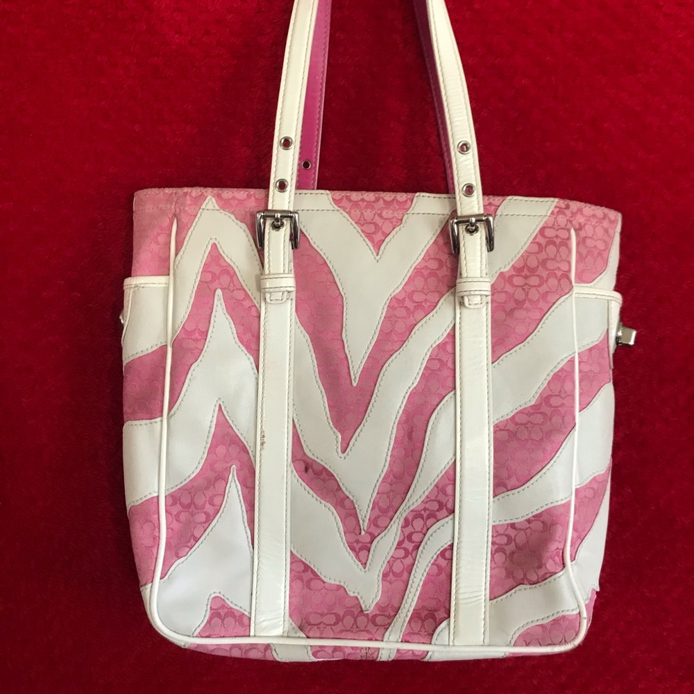 Pink coach purse
